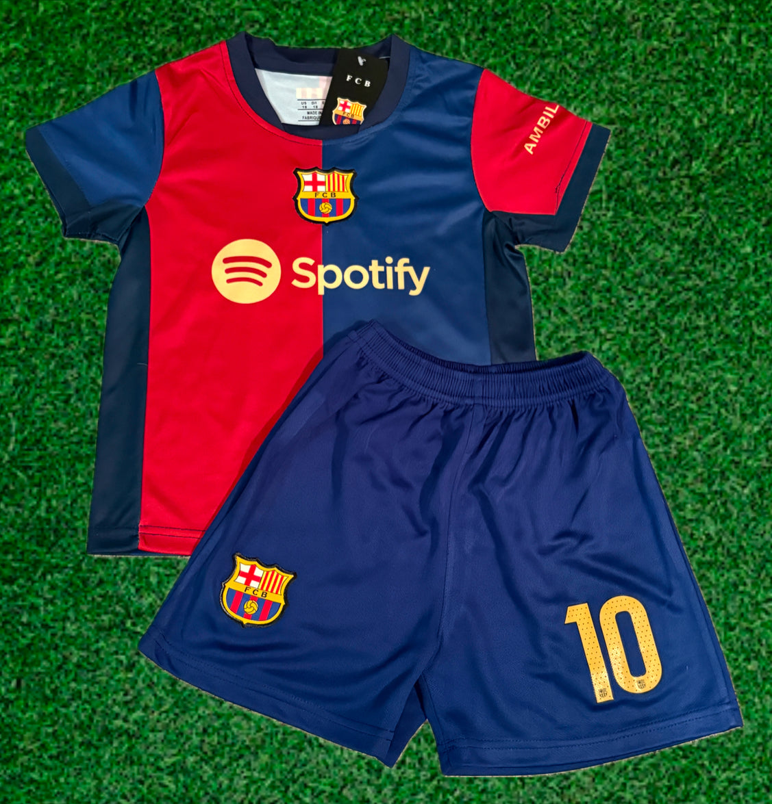 Lionel Messi Barcelona Soccer Jersey Kids Toddler & Youth Sizes