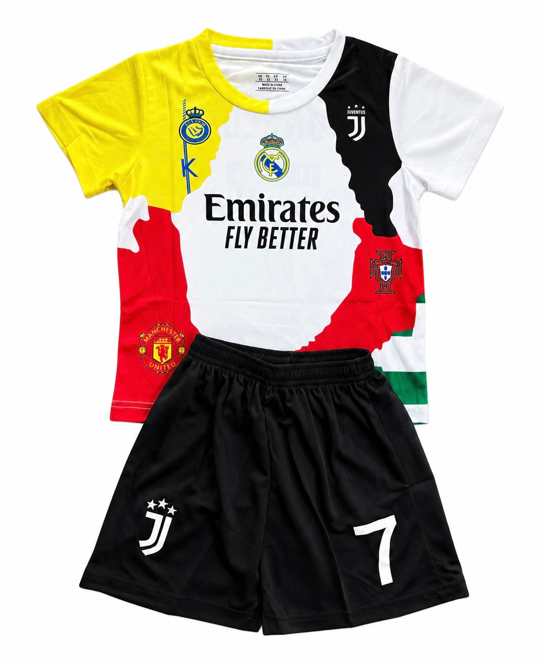 Ronaldo 7 Real Madrid Lifetime Achievement Toddler/Youth Soccer Jersey Kids Uniform