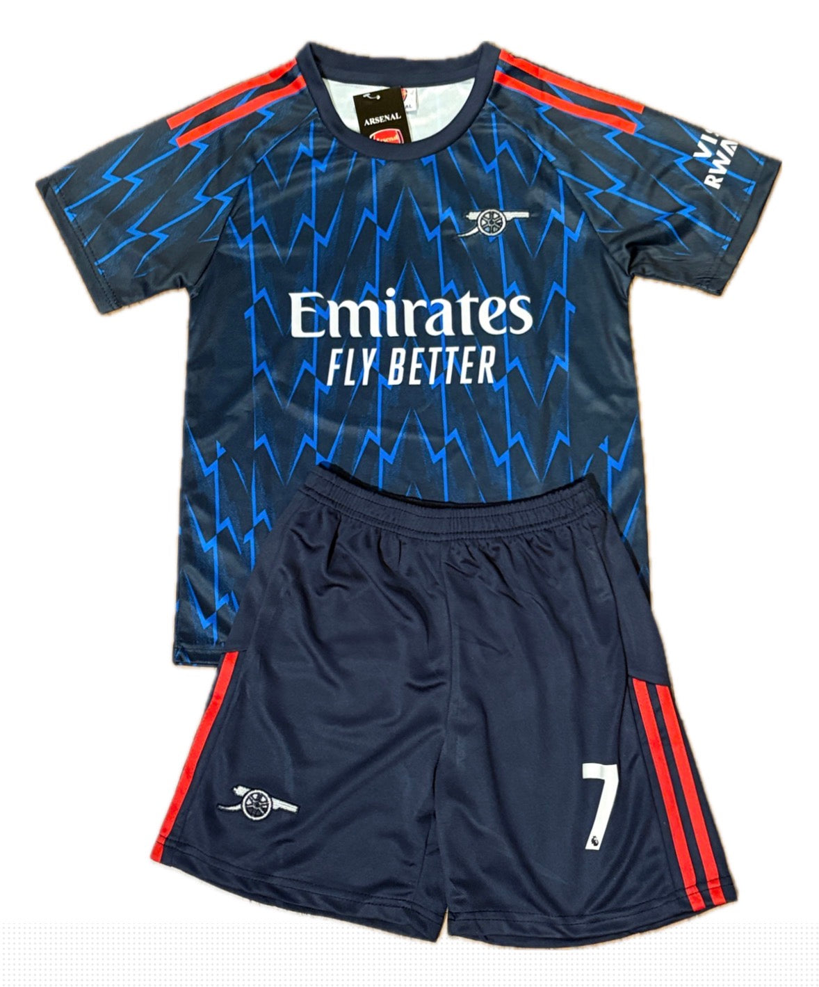Buyako Saka Arsenal Kids Soccer Jersey Black/Blue Kids Youth