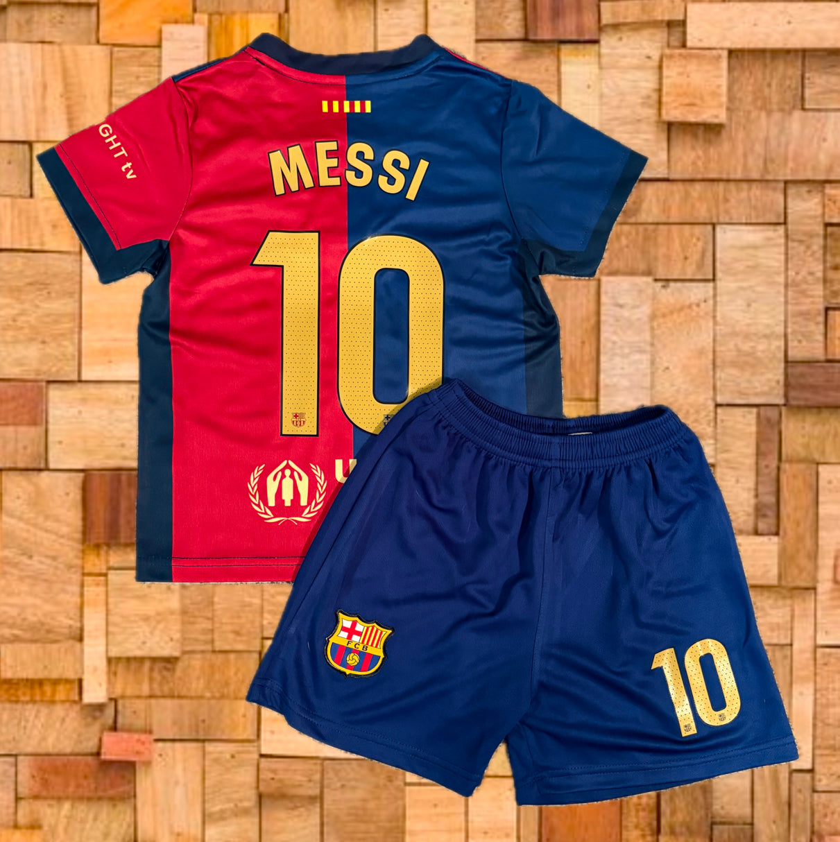 Lionel Messi Barcelona Soccer Jersey Kids Toddler & Youth Sizes