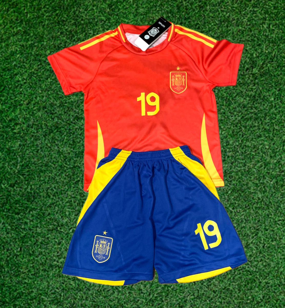 Spain Lamine Yamal Kids Home Soccer Jersey Toddler & Youth Sizes