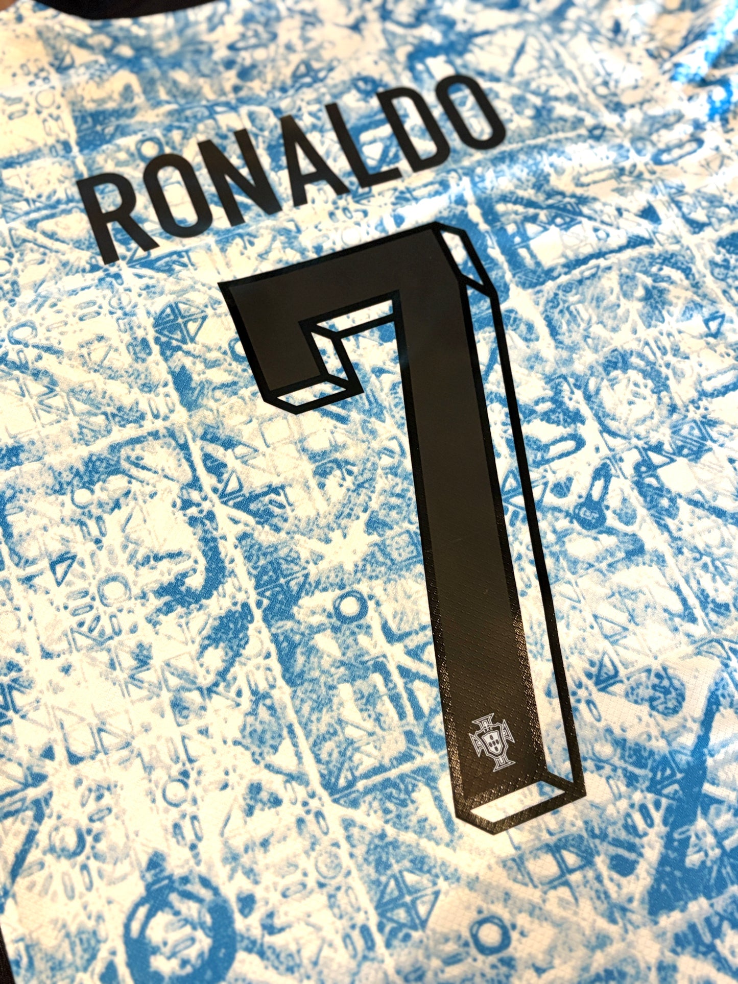 ADULT Men’s Christiano Ronaldo Portugal blue 7 away soccer jersey