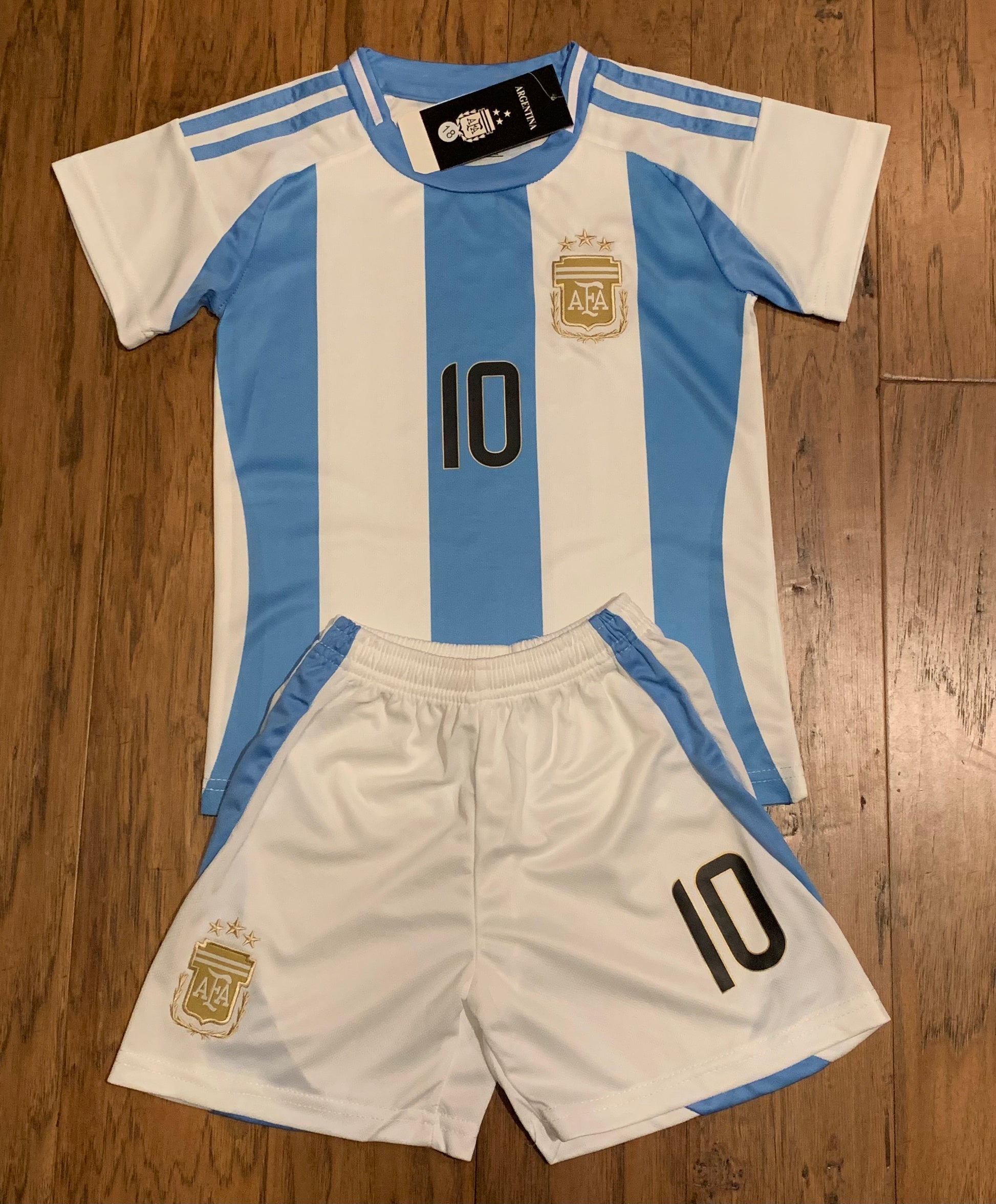 Lionel Messi Kids Soccer Jersey Set Football Youth Toddler Sizes