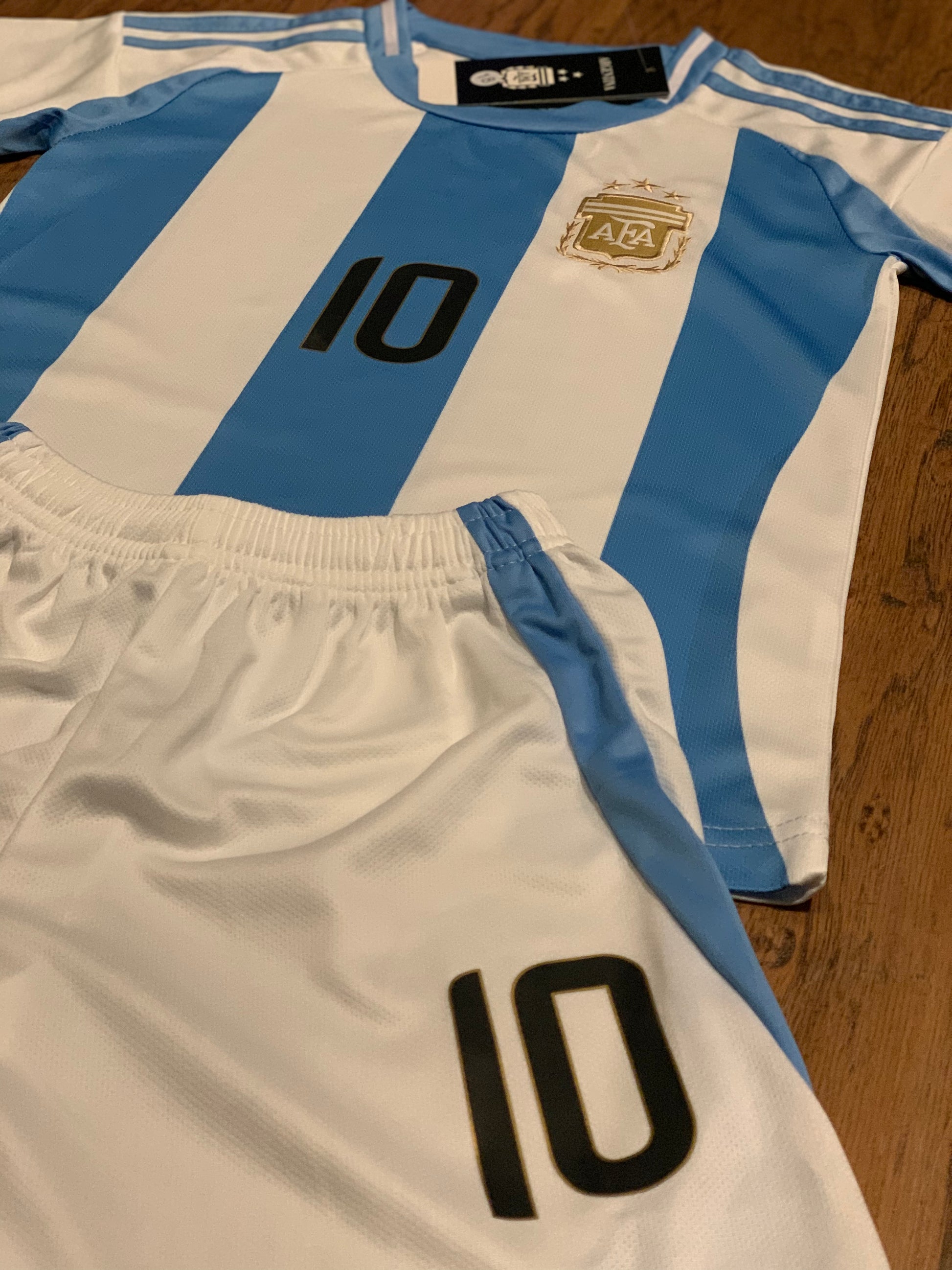 Lionel Messi Kids Soccer Jersey Set Football Youth Toddler Sizes