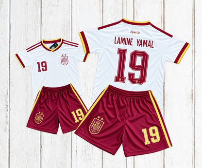 Spain Lamine Yamal Kids 2026 Away Soccer Jersey Toddler & Youth Sizes