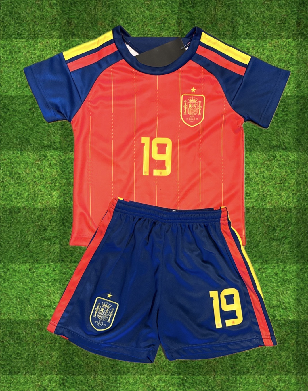 Spain Lamine Yamal Kids Soccer Jersey Kit - 2 Piece Set Jersey/Shorts