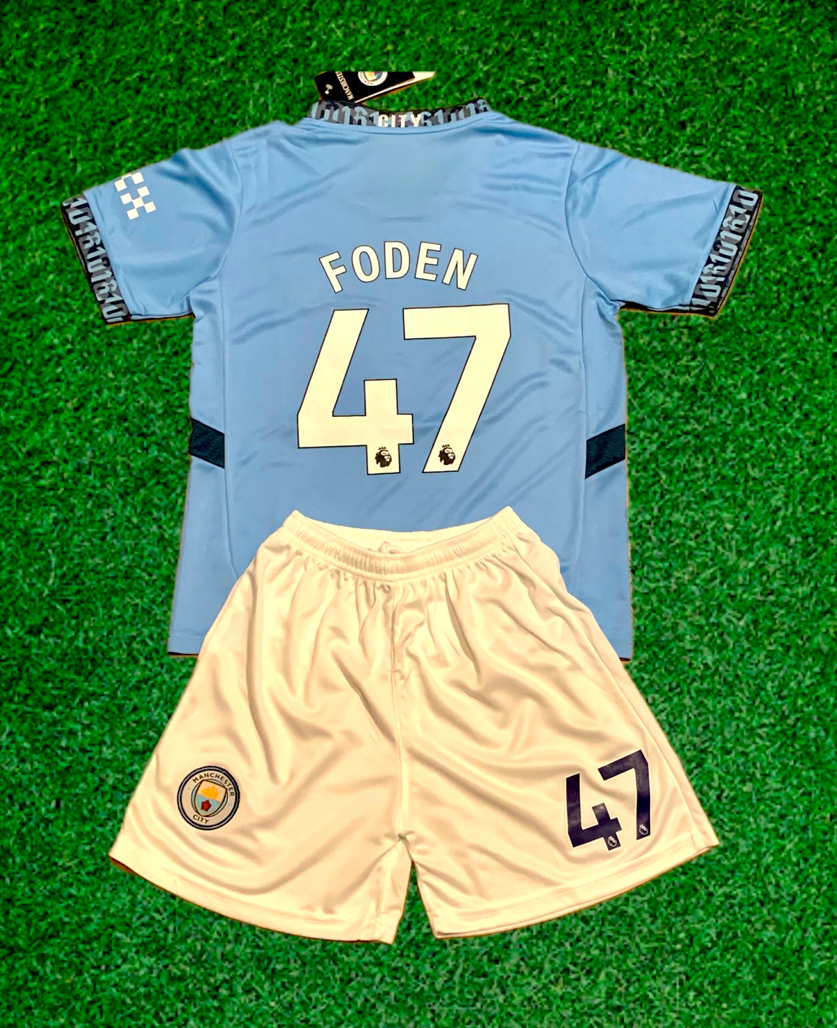 Phil Foden Kids Soccer Jersey Manchester City Youth Toddler