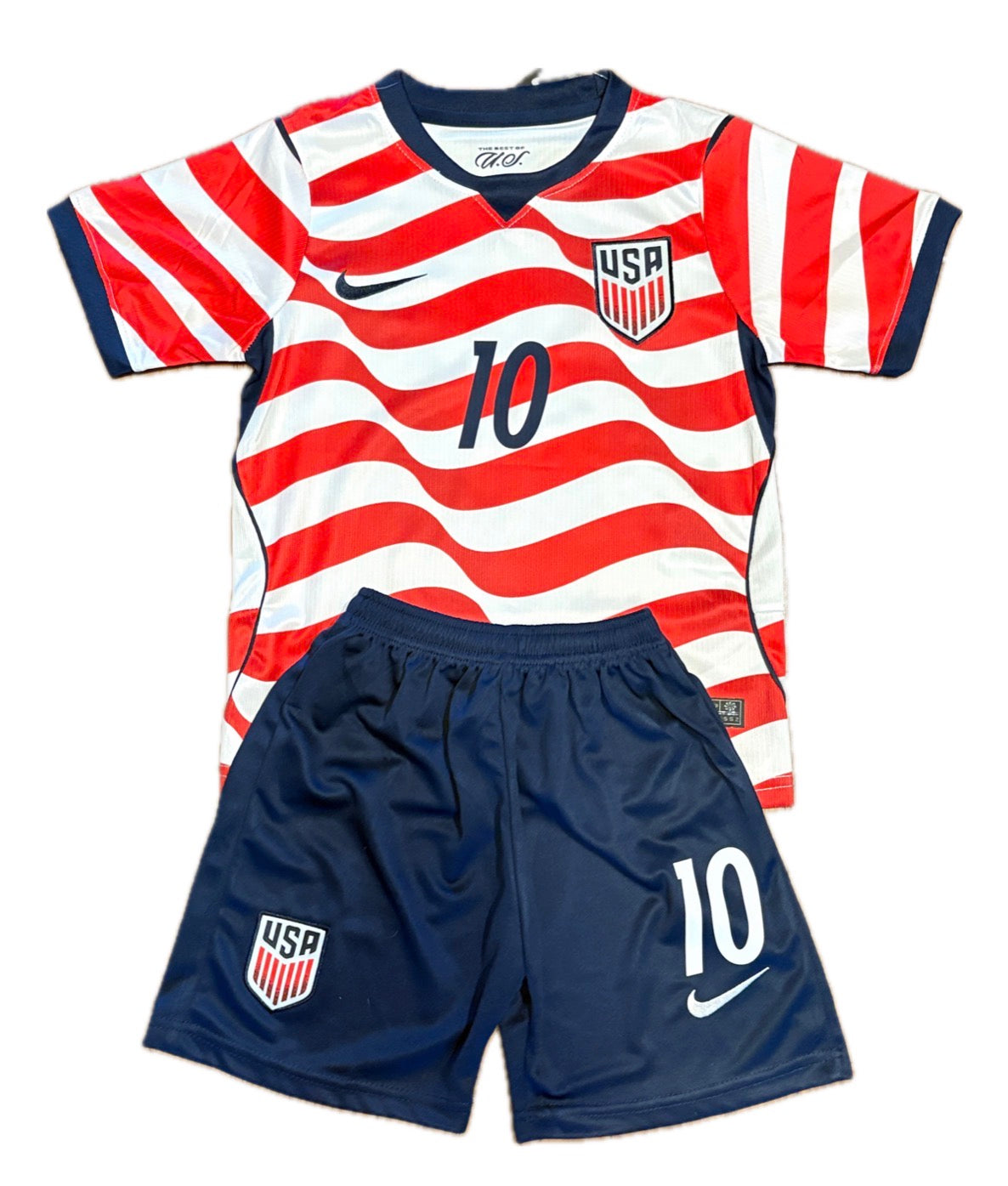 Kylian Mbappé Nike France Kids Soccer Jersey Set Kit