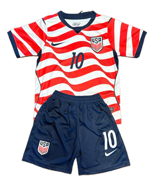 Christian Pulisic Nike USA Kids Soccer Jersey Set Football Youth Sizes