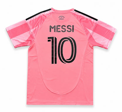 Lionel Messi ADULT Pink Miami 10 Home Soccer Jersey