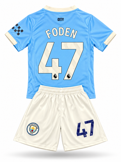 Phil Foden 47 Kids Soccer Jersey Manchester City Youth Toddler