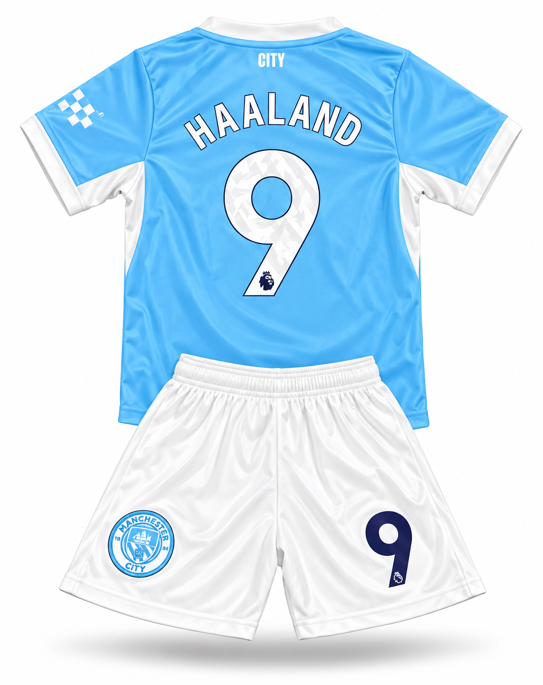Erling Haaland 2026/27 Home Manchester City 9 Kids Soccer Jersey Youth Toddler