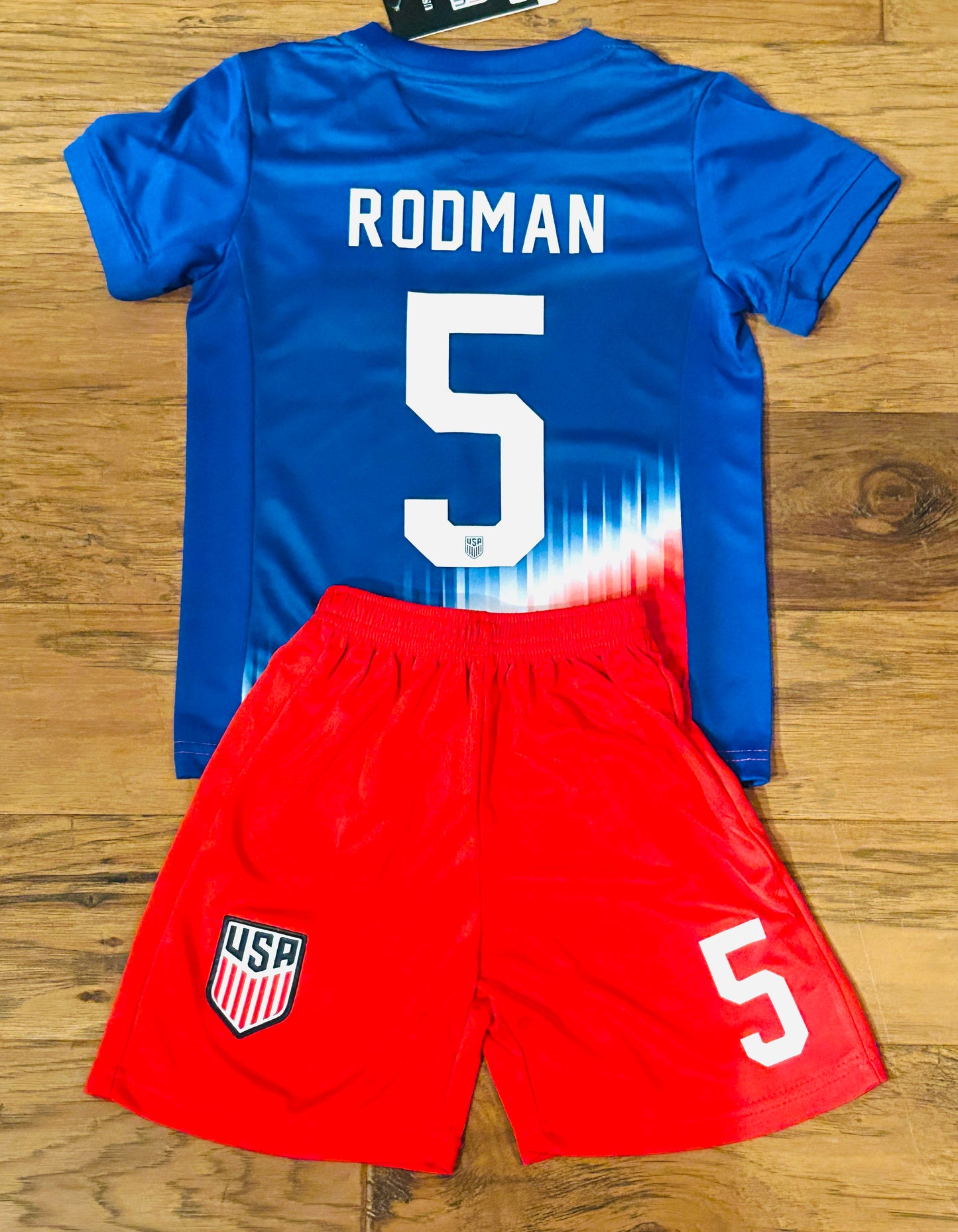 Trinity Rodman USA Kids Soccer Jersey Set - Toddler & Youth Sizing