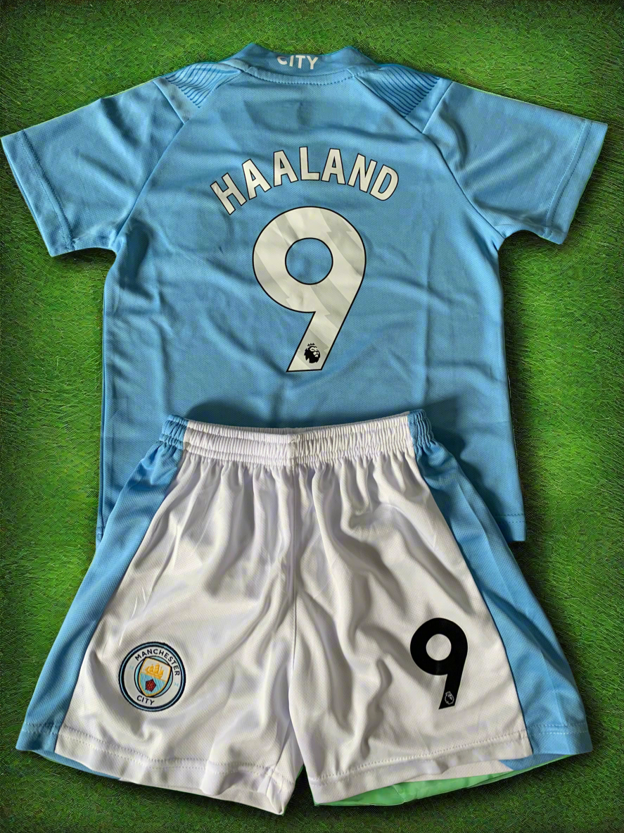 Erling Haaland Kids Soccer Jersey Manchester City Youth Toddler