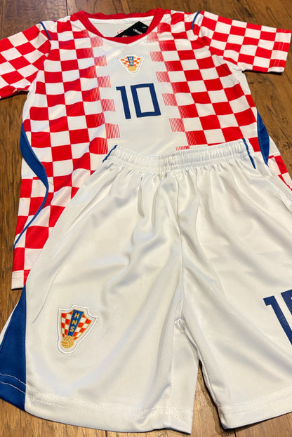 Modric 10 Croatia Kids Soccer Jersey Youth and Toddler Sizes