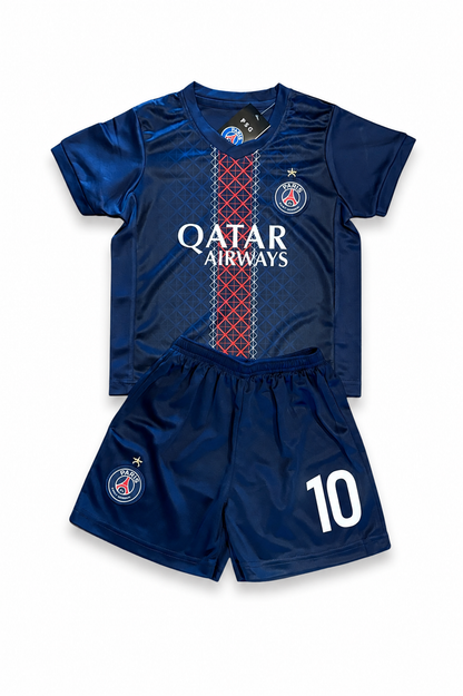 Ousmane Dembélé 10 PSG Soccer Jersey Toddler/Youth Soccer Jersey Set
