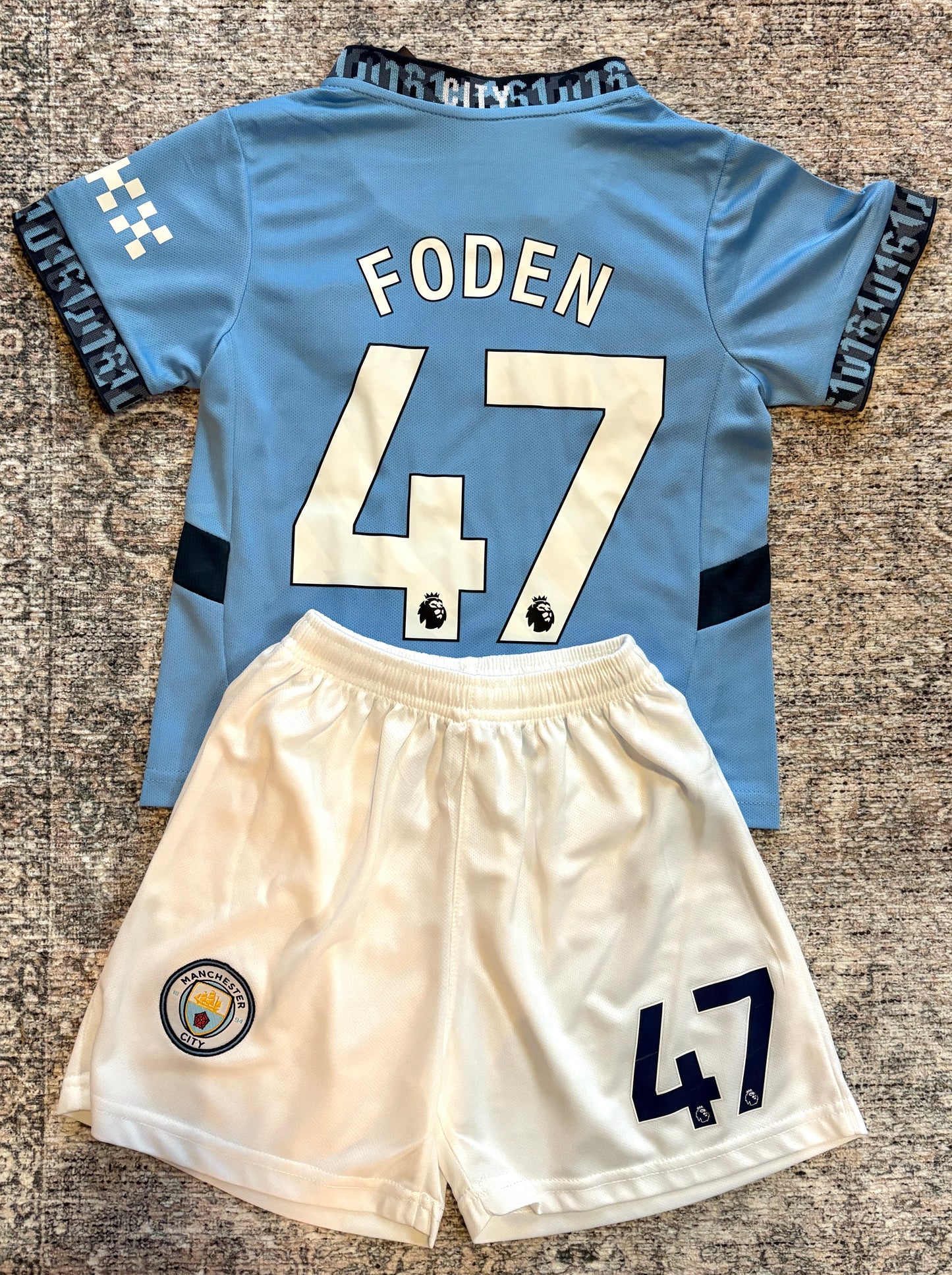 Phil Foden Kids Soccer Jersey Manchester City Youth Toddler