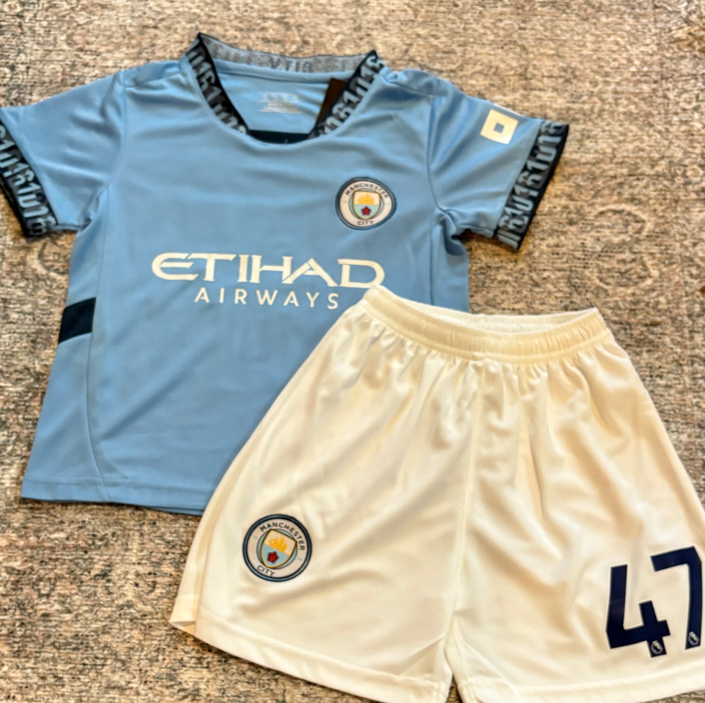 Phil Foden Kids Soccer Jersey Manchester City Youth Toddler