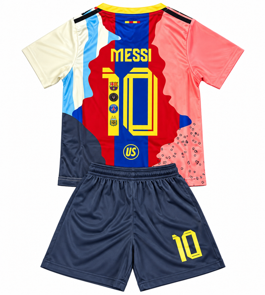 Messi Kids Soccer Jersey Set - Legacy Edition Kids Soccer Uniform – Toddler & Youth – #10