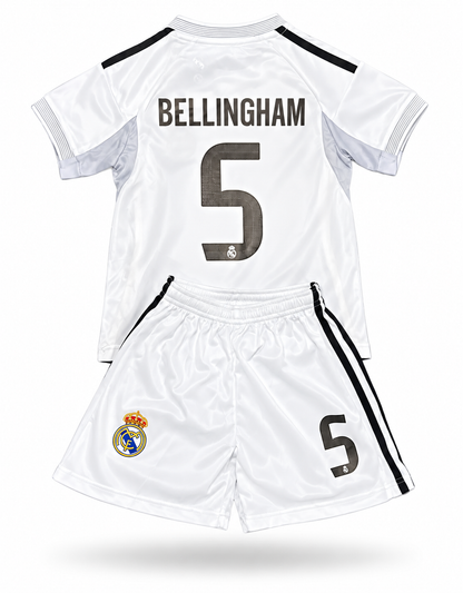 Bellingham 5 Real Madrid White Kids Soccer Kit - 2 Piece Set