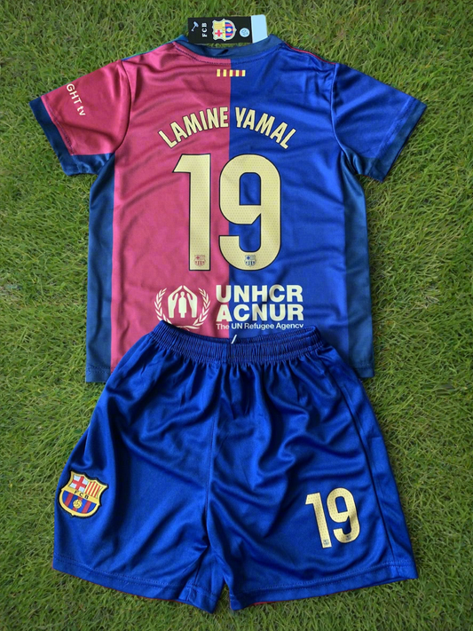 Lamine Yamal Barcelona Soccer Jersey Kids Toddler & Youth Sizes