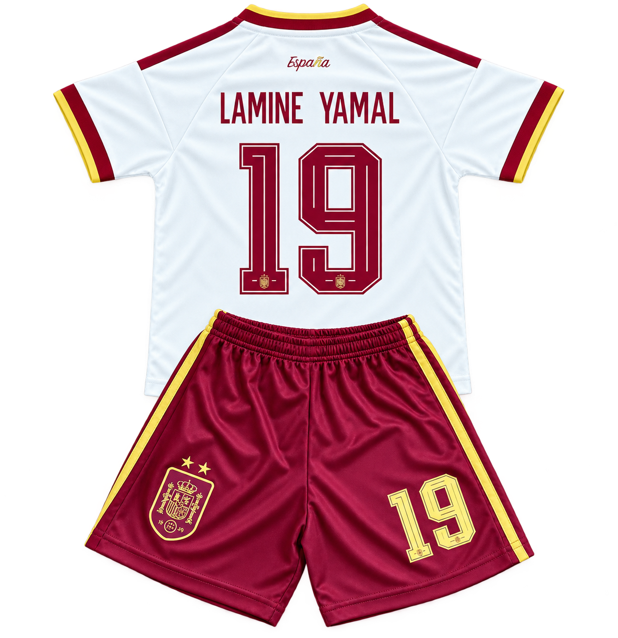 Spain Lamine Yamal Kids 2026 Away Soccer Jersey Toddler & Youth Sizes