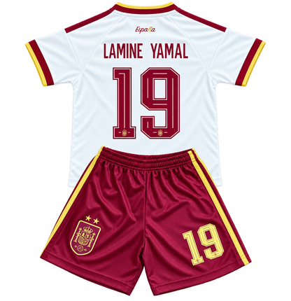 Spain Lamine Yamal Kids 2026 Away Soccer Jersey Toddler & Youth Sizes