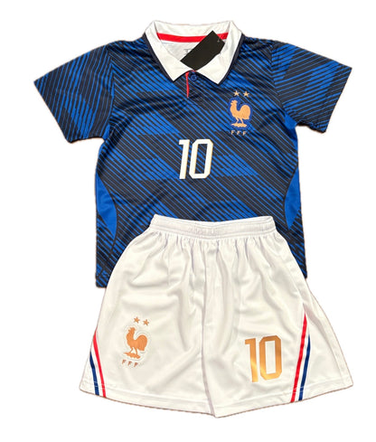 Kylian Mbappe France 2026 Kids Soccer Jersey Set - Toddler & Youth