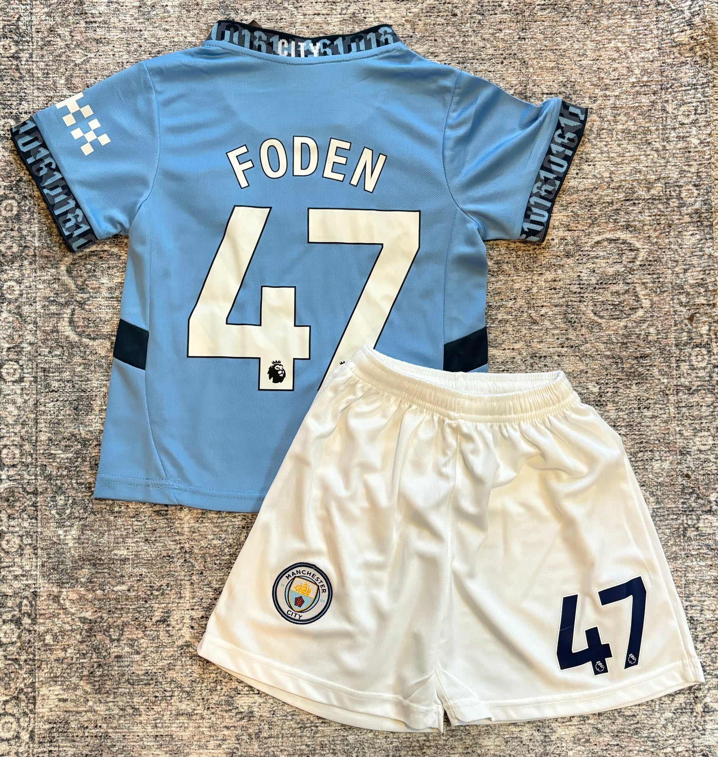 Phil Foden Kids Soccer Jersey Manchester City Youth Toddler