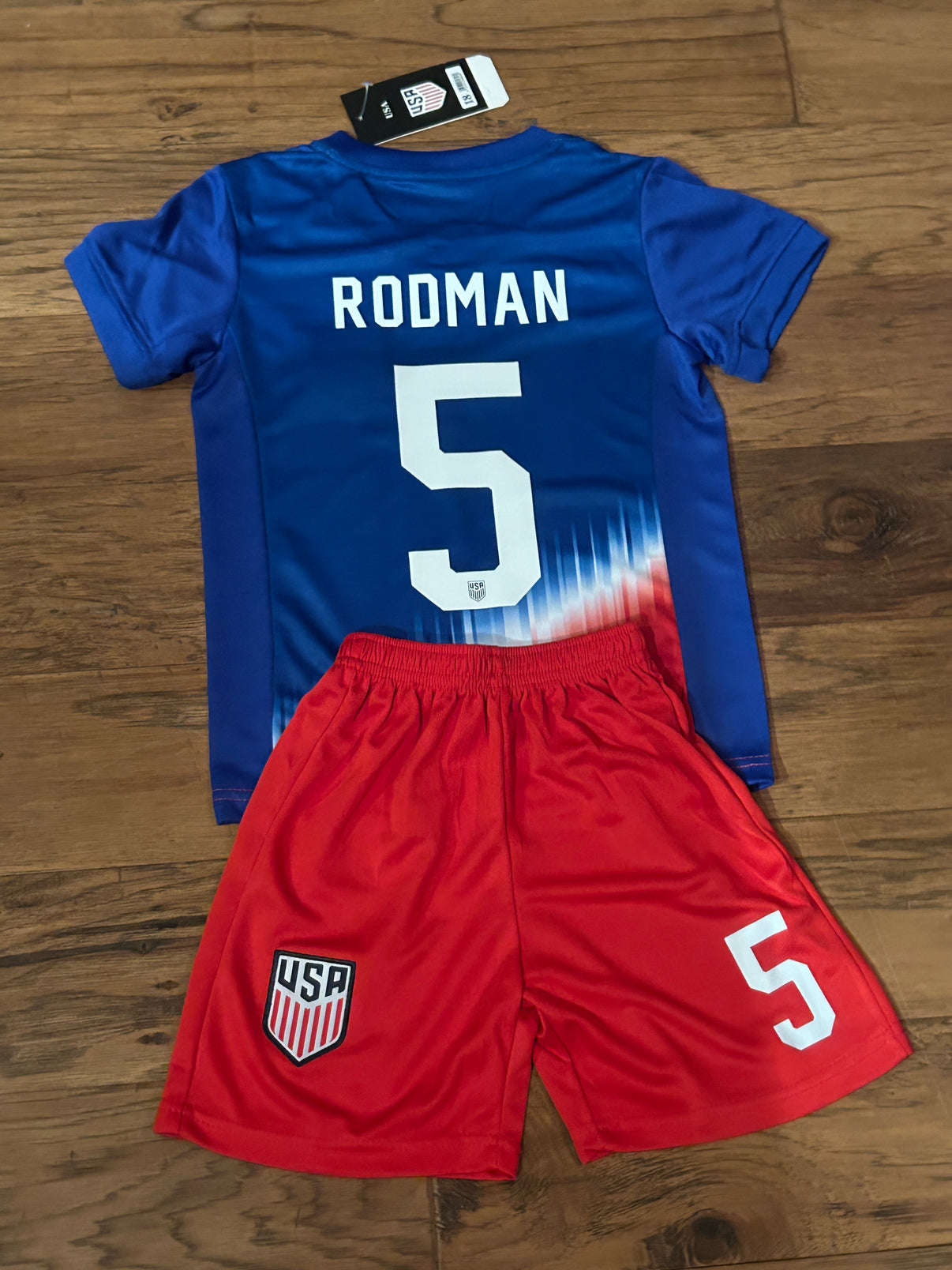 Trinity Rodman USA Kids Soccer Jersey Set - Toddler & Youth Sizing ...