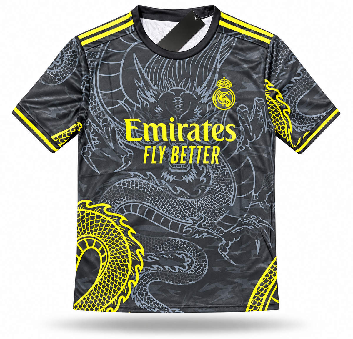 Cristiano Ronaldo ADULT Real Madrid Black Dragon Edition Home Soccer Jersey