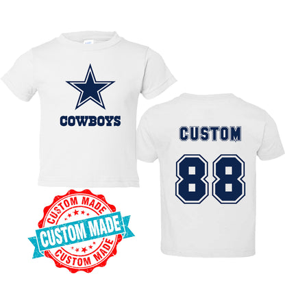 Dallas Cowboys Personalized Infant Baby Bodysuit Football Jersey