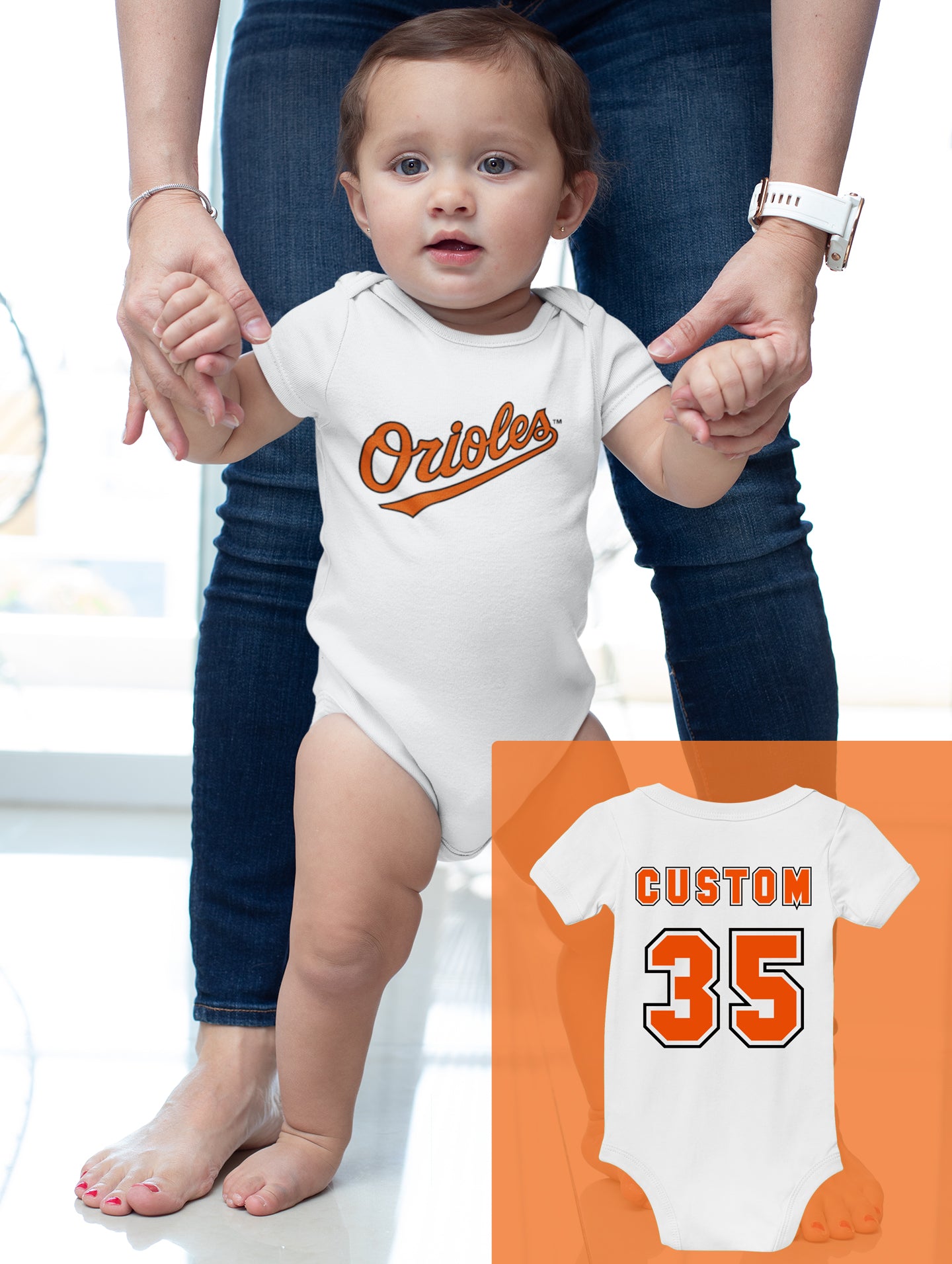 Personalized Baltimore Orioles Toddler TShirt Baseball Fans