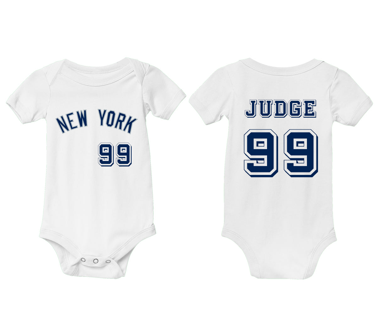 New York Yankees Personalized Infant Baseball Bodysuit Kids Jersey