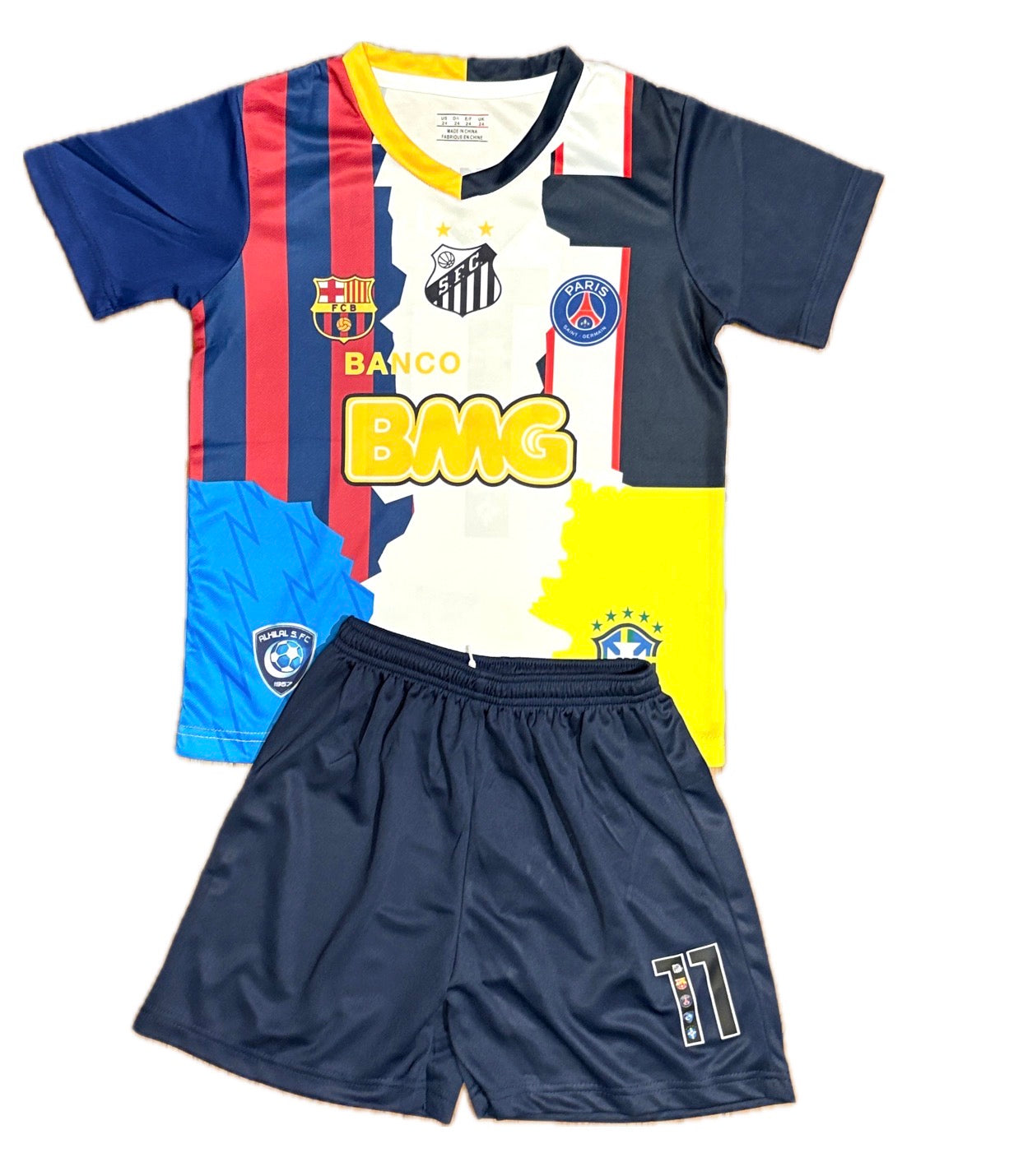 Neymar Jr Tribute Kids Soccer Jersey Set Toddler & Youth