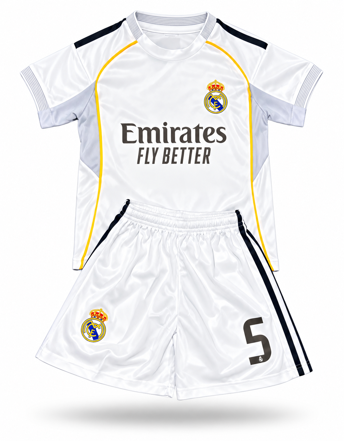 Bellingham 5 Real Madrid White Kids Soccer Kit - 2 Piece Set