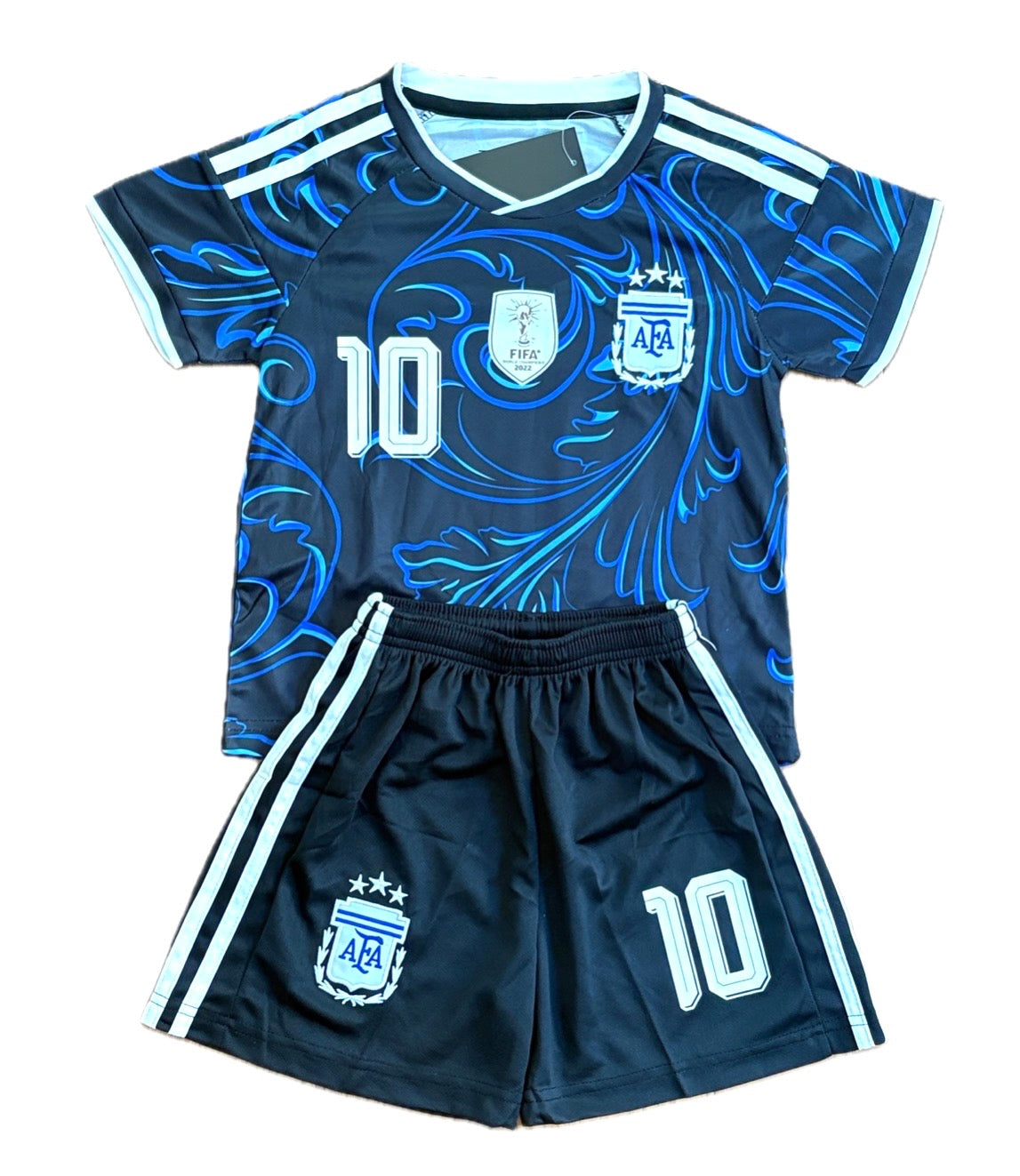 Lionel Messi Argentina WC 2026 Kids Soccer Jersey Set