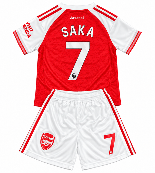 Buyako Saka Arsenal Kids Soccer Jersey Home Kids Youth & Toddler Jersey Kit