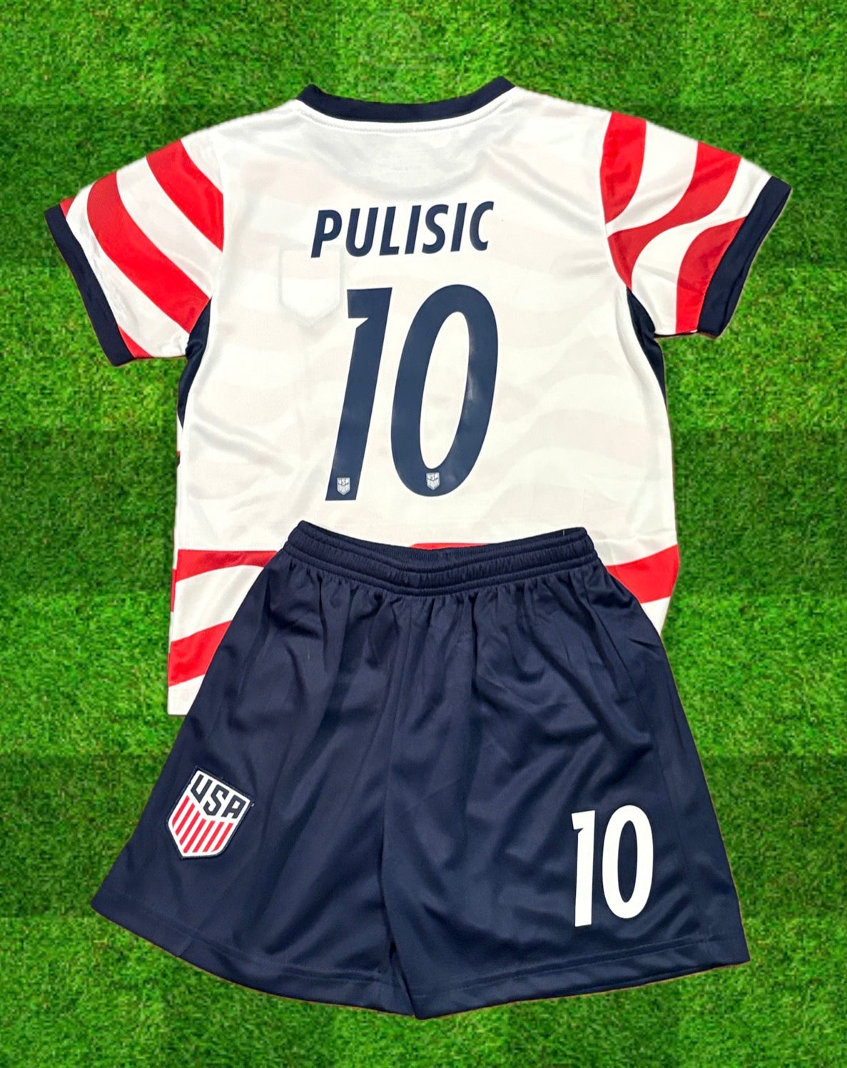 Christian Pulisic 2026 Kids Youth Soccer Jersey Kit 2 Piece Set HOT