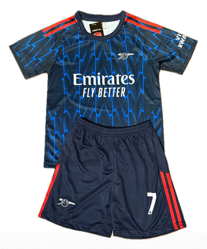 Buyako Saka Arsenal Kids Soccer Jersey Black/Blue Kids Youth