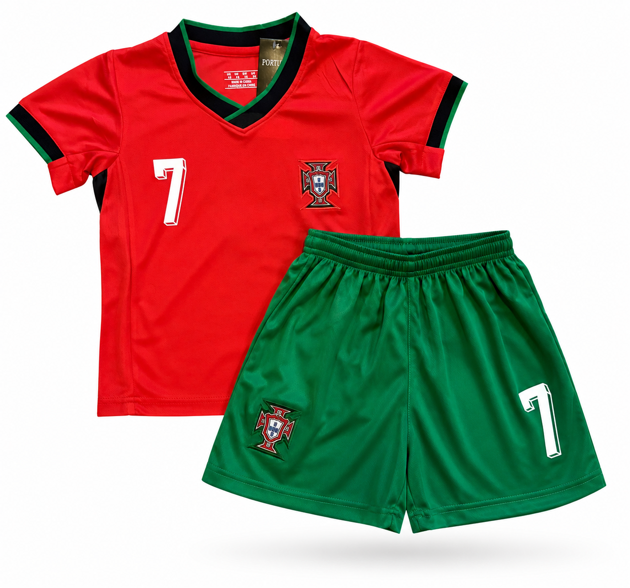 Cristiano Ronaldo Portugal kids soccer jersey set two piece jersey and shorts Ronaldo uniform