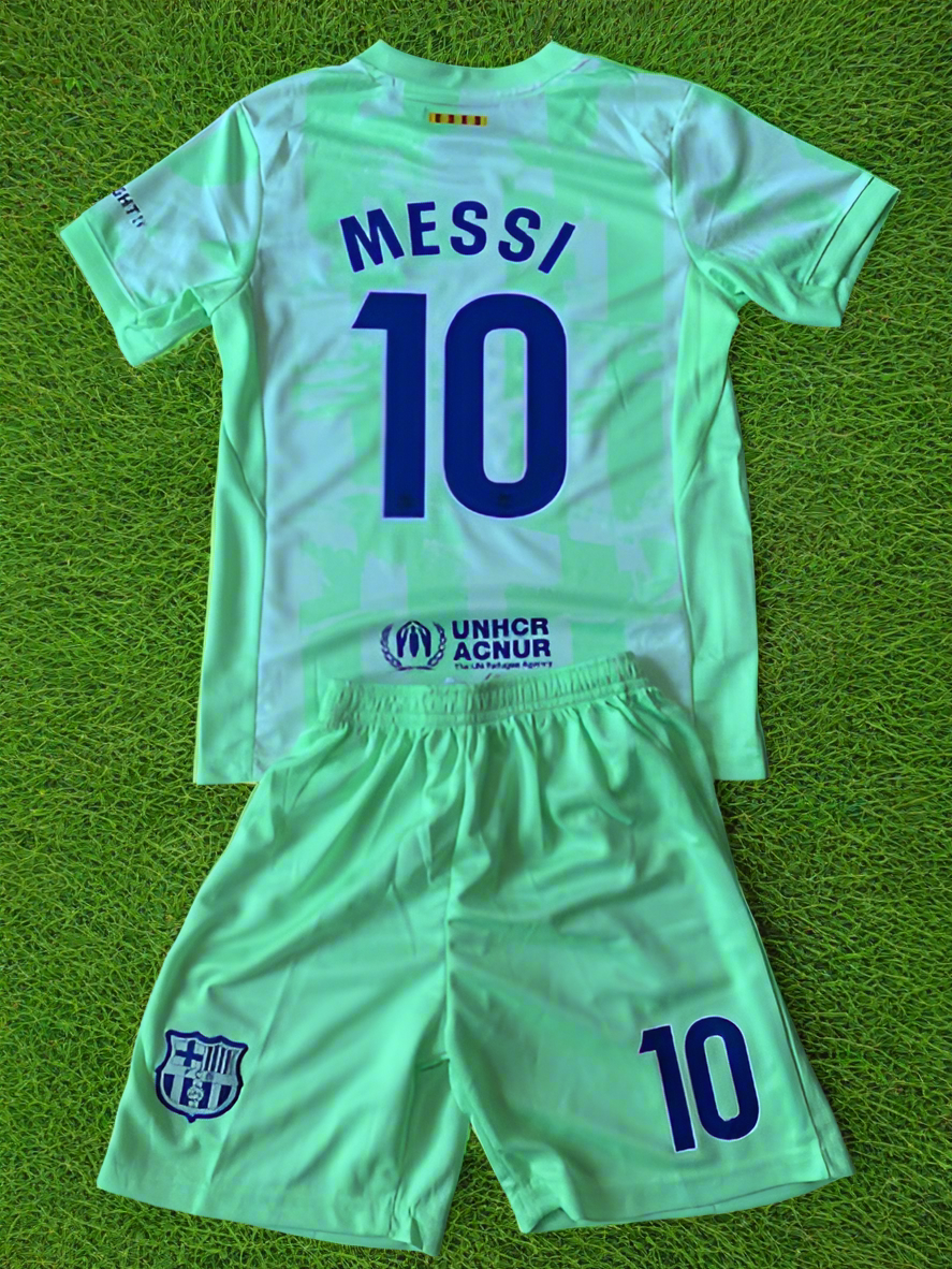 Lionel Messi Barcelona 3rd Soccer Jersey Kids Toddler & Youth Sizes