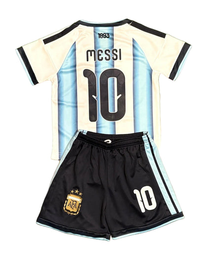 Lionel Messi Argentina WC 2026 Kids Soccer Jersey Set Football