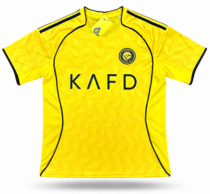 Cristiano Ronaldo ADULT Al Nassr Yellow Home Soccer Jersey