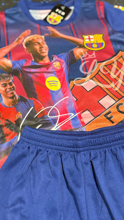 Lamine Yamal Barcelona Legacy Edition Soccer Jersey Kids Toddler & Youth Sizes