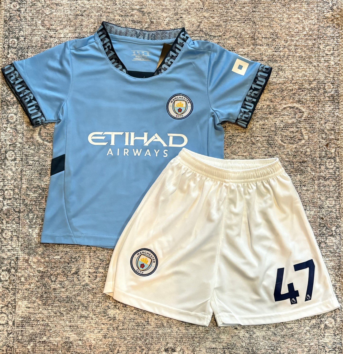 Phil Foden Kids Soccer Jersey Manchester City Youth Toddler