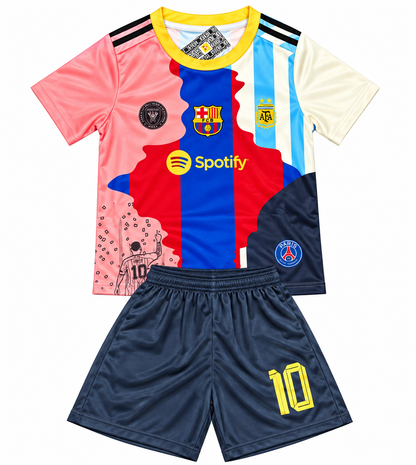Messi Kids Soccer Jersey Set - Legacy Edition Kids Soccer Uniform – Toddler & Youth – #10