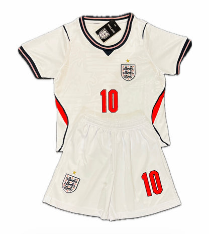Jude Bellingham England Kids Soccer Jersey Kit - Toddler Youth Sizes