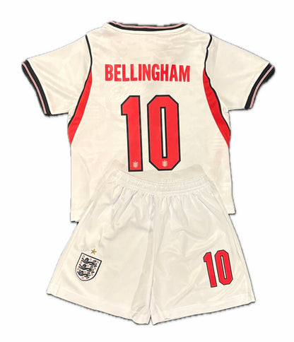 Jude Bellingham England Kids Soccer Jersey Kit - Toddler Youth Sizes