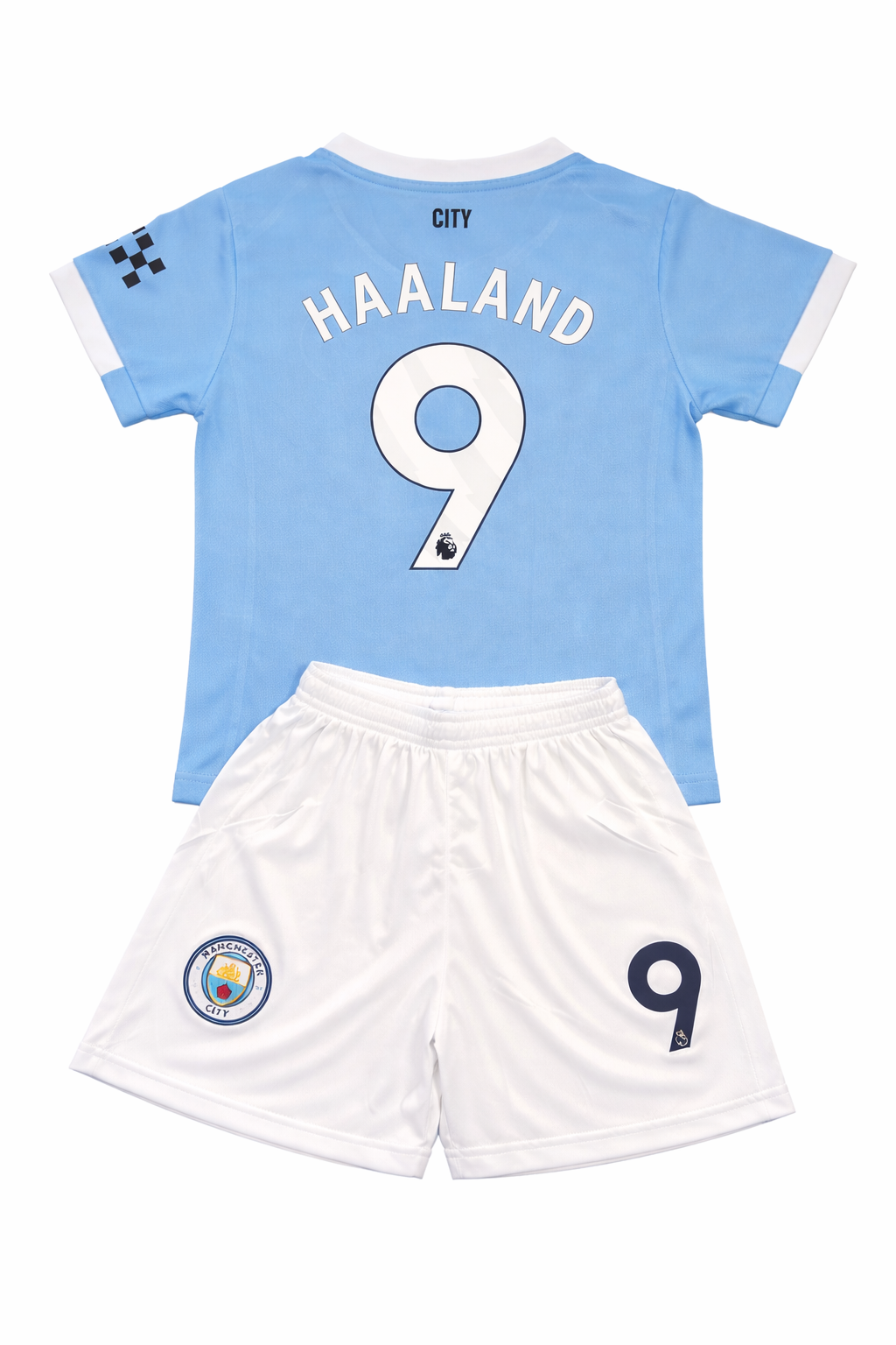 Haaland Kids Soccer Jersey Set - Manchester City Kids Uniform Kit
